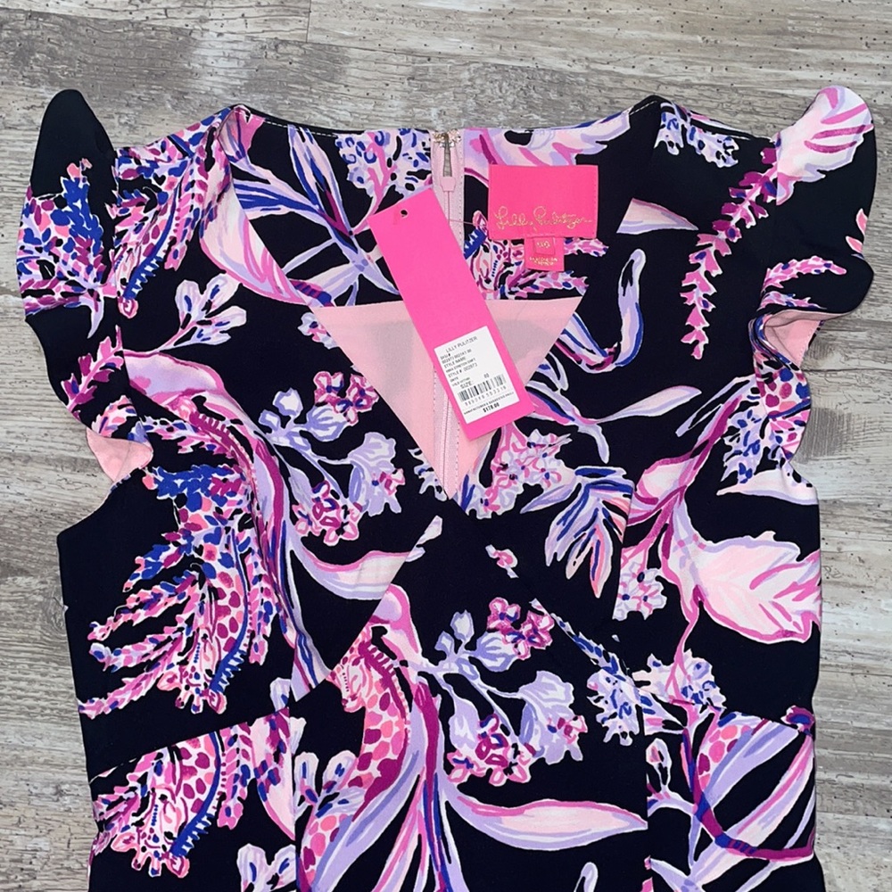 Lilly Pulitzer-Mina Floral Print Ruffle - Picture 10 of 13